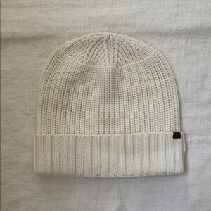 Billy Reid Cream Wool Beanie